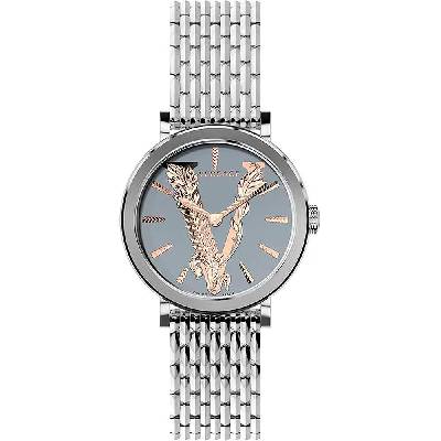 Часовник Versace VERI00620 woman watch - Silver (Silver Grey / Metal Iron Grey Rose Gold)