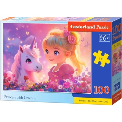 Castorland premium Princezna s jednorožcem 100 dílků
