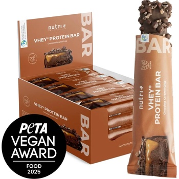 nutri + VHEY® Protein Bar 12er Box - Chocolate Caramel Crisp - 600 г