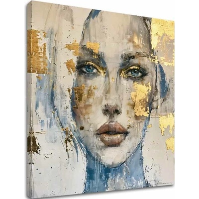 Elegantný obraz ženy Prenikavý pohľad - 80x80 cm