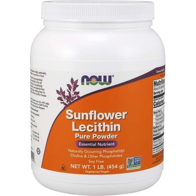 Now Sunflower Lecithin slunečnicový lecitin prášok 454 g