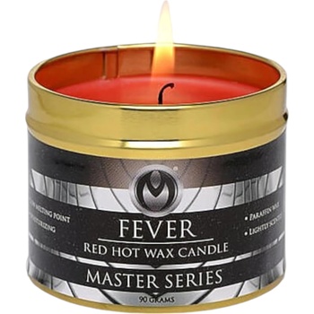 Master Series XR Brands - Fever - парафинова телесна свещ (червена, 120 g)