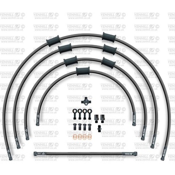 STANDARD Hadica prednej brzdy sada Venhill POWERHOSEPLUS YAM-12001FB-BK (5hadic v sade) čiernej hadice, čierne koncovky