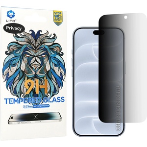 LITO Поверителен стъклен протектор Lito 2.5D Classic Glass - iPhone 18 Pro - Черен