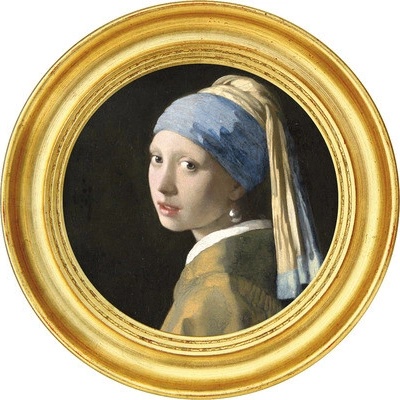HRBC000048 Fototapeta vliesová Jan Vermeer Dievča s perlou 2 Ø 95 cm