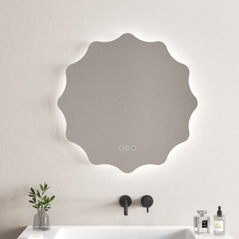 Inter Ceramic Огледало за баня с нагревател Карина 80 см, с ЛЕД Осветление