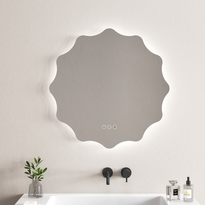 Inter Ceramic Огледало за баня с нагревател Карина 80 см, с ЛЕД Осветление