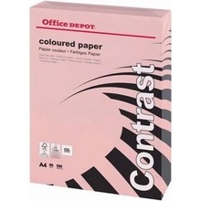 Farebný papier Office Depot A4 pastelová ružová 80 g/m2