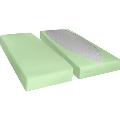 Bellatex Elastické rychloupínací prestieradlo světle zelené 90x200x30