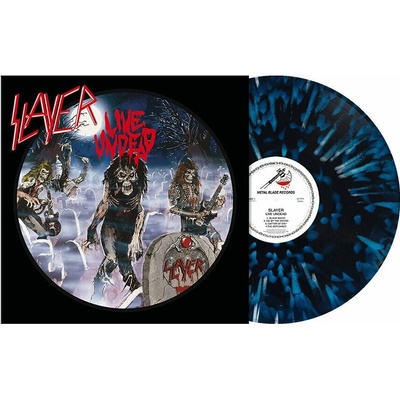 SLAYER - LIVE UNDEAD BLUE WHITE LTD. LP