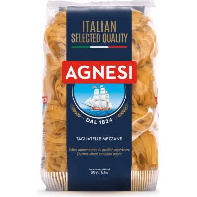 Agnesi Tagliatelle Mezzane nudle široké – hnízda 12 x 0,5 kg