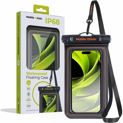 Mobile Origin voděodolné plovoucí pouzdro 6,5″ Černo-oranžová DBL-BLK-ORG01