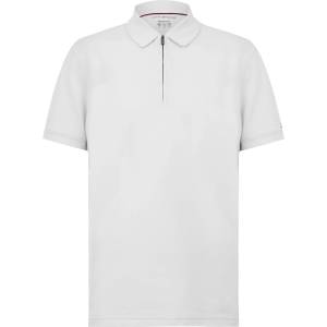 Tommy Hilfiger Блуза с яка Tommy Hilfiger Men's DC Zipped Short Sleeve Polo Shirt - Ivory/White