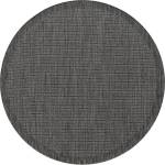 Ayyildiz Тъмносив кръгъл килим за открито и закрито ø 200 cm Giza 1410 - Ayyildiz Carpets (GIZA2002001410BLACK)