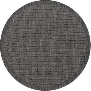 Ayyildiz Тъмносив кръгъл килим за открито и закрито ø 200 cm Giza 1410 - Ayyildiz Carpets (GIZA2002001410BLACK)