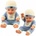 LEAN Toys Baby Doll in Blue Knitted Outfit with Cap
