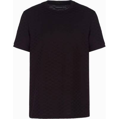Emporio armani Тениска EMPORIO ARMANI Mens All-Over Print Regular Fit T-Shirt - Black 0999