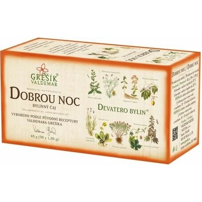 Grešík Dobrou noc bylinný porcovaný čaj 30 x 1,5 g