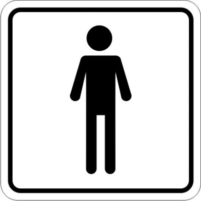 RAFO Samolepka WC muži Velikosti: 11 x 11 cm – Zbozi.Blesk.cz