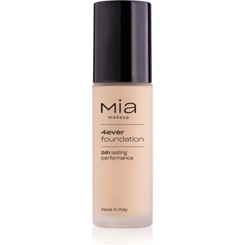 Mia Cosmetics 4ever дълготраен матиращ фон дьо тен за пълно покритие цвят 01 Porcelain 30ml