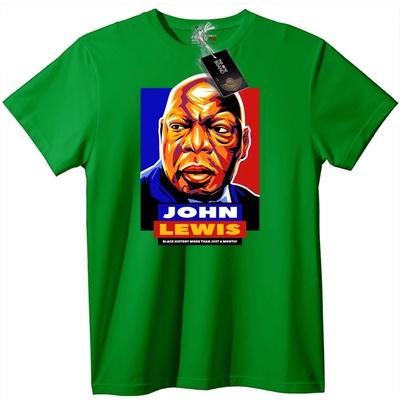 NOONEBRAND Тениска John Lewis черна история - 4XL, Black