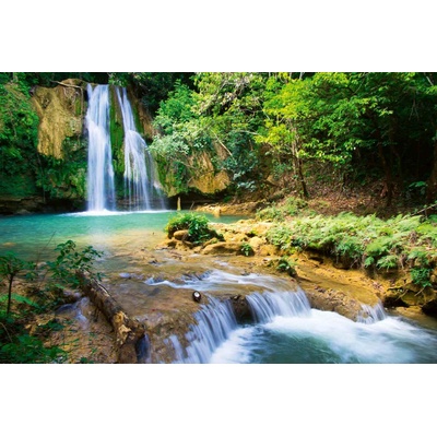 DIMEX ART Флизелинов фототапет водопад в гората 375 x 250 см