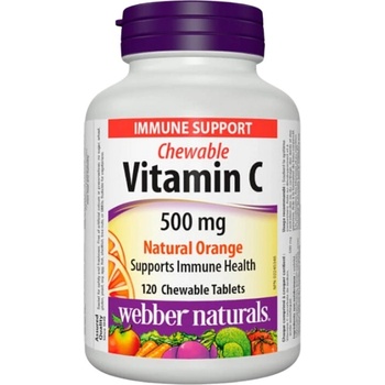 Image 1 of Webber Naturals Vitamin C 500 mg | Chewable [120 Дъвчащи таблетки] Портокал