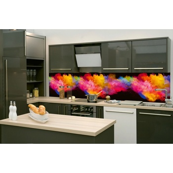 DIMEX ART s. r. o Фототапет за кухня - експлозия от цветен прах 260 x 60 см