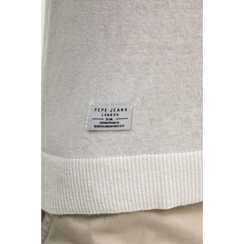 Pepe Jeans Пуловер с лен Pepe Jeans LAYNE мъжки в бежово от лека материя PM702519 (PM702519)