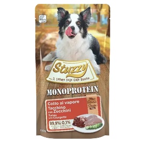 Stuzzy MONOPROTEIN TURKEY WITH COURGETTE пауч за куче с пуешко с тиквички 150gr