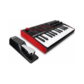 AKAI Midi Controller + Sustain Pedal Bundle - Akai