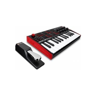 AKAI Midi Controller + Sustain Pedal Bundle - Akai