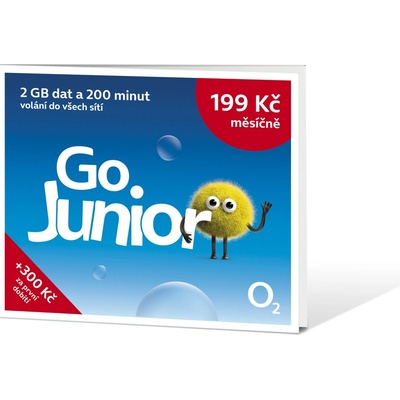 O2 Predplatená karta Go Junior SMALLPGO.0XX2G51