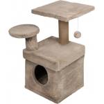 DUBEX Катерушка за котка, хралупа, два стълба, две площадки и топче 65 х 51 х 72 см, БЕЖОВО - dubex Турция 51538/tvr40-13