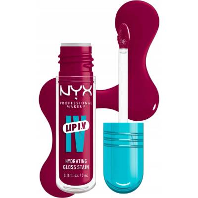 NYX Professional Makeup Lip IV dlouhotrvající lesk na rty s hydratačním účinkem Magenta Mist 5 ml