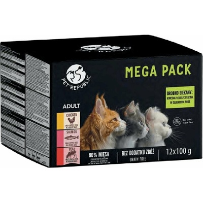 Petrepublic Mega Pack Chicken salmon veal 12 x 100 g
