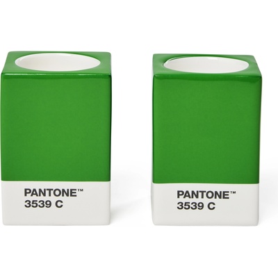 Copenhagen Design Свещници Pantone за класически свещи или чаени свещи, зелени, 2 бр (101723539)