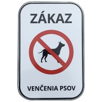 Značka Zákaz venčení psů, 200x300mm