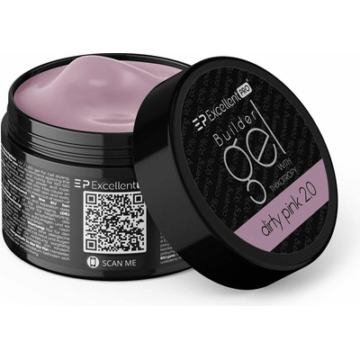 Excellent Pro Builder gel with thixotropy Dirty Pink 2 0 50g