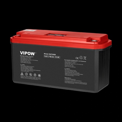 VIPOW LiFePO4 12V 150Ah BMS Bluetooth