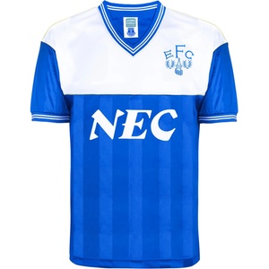 Score Draw Футболна фланелка Score Draw Score Draw Everton Home Shirt 1985/86 - Blue/White