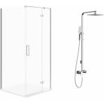 Cersanit Комплект душ кабина Cersanit Jota хром 90x90 см и душ колона Omnires Parma хром (S160-001+PM7444CR)