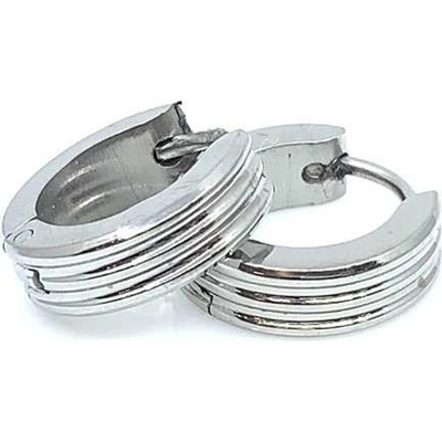Jan Kos jewellery náušnice kruhy z oceli 12108915