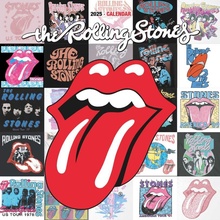 CurePink Oficiální nástěnný s plakátem The Rolling Stones SQ 30 x 30|60 cm [CP25098] 2025