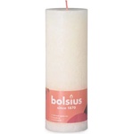 Bolsius Цилиндрична свещ Bolsius Rustic Shine Soft Pearl крем 68x190 мм