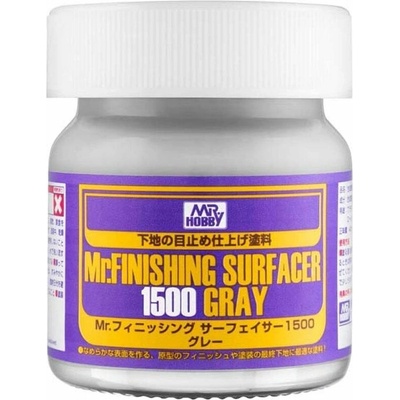Gunze Sangyo Mr. Hobby Mr. Finishing Surfacer 1500 Gray 40 ml