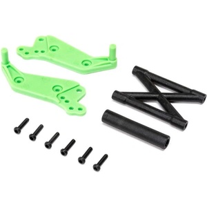 Losi Комплект колела wheelie зелен: Mini LMT