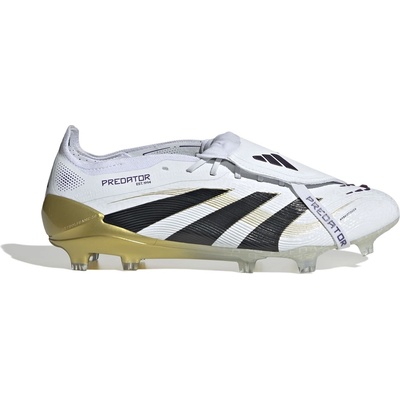 Adidas Футболни бутонки Adidas Predator Elite Fold-Over Tongue Firm Ground Football Boots - White/Blk/Gold