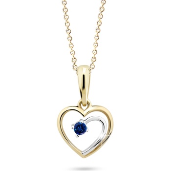 Cutie Diamonds bicolor prívesok zo žltého zlata so zafírom DZ6300 1602 40 SF X R1