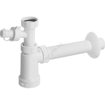 Bruckner - Сифон за мивка с разклонение DN40 бял (SH0246)